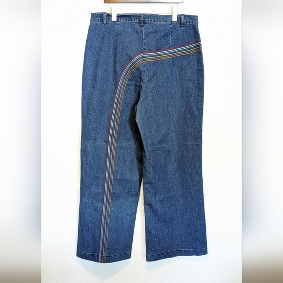 Modcloth Rainbow Wide Leg Jeans - Picture 5 of 6